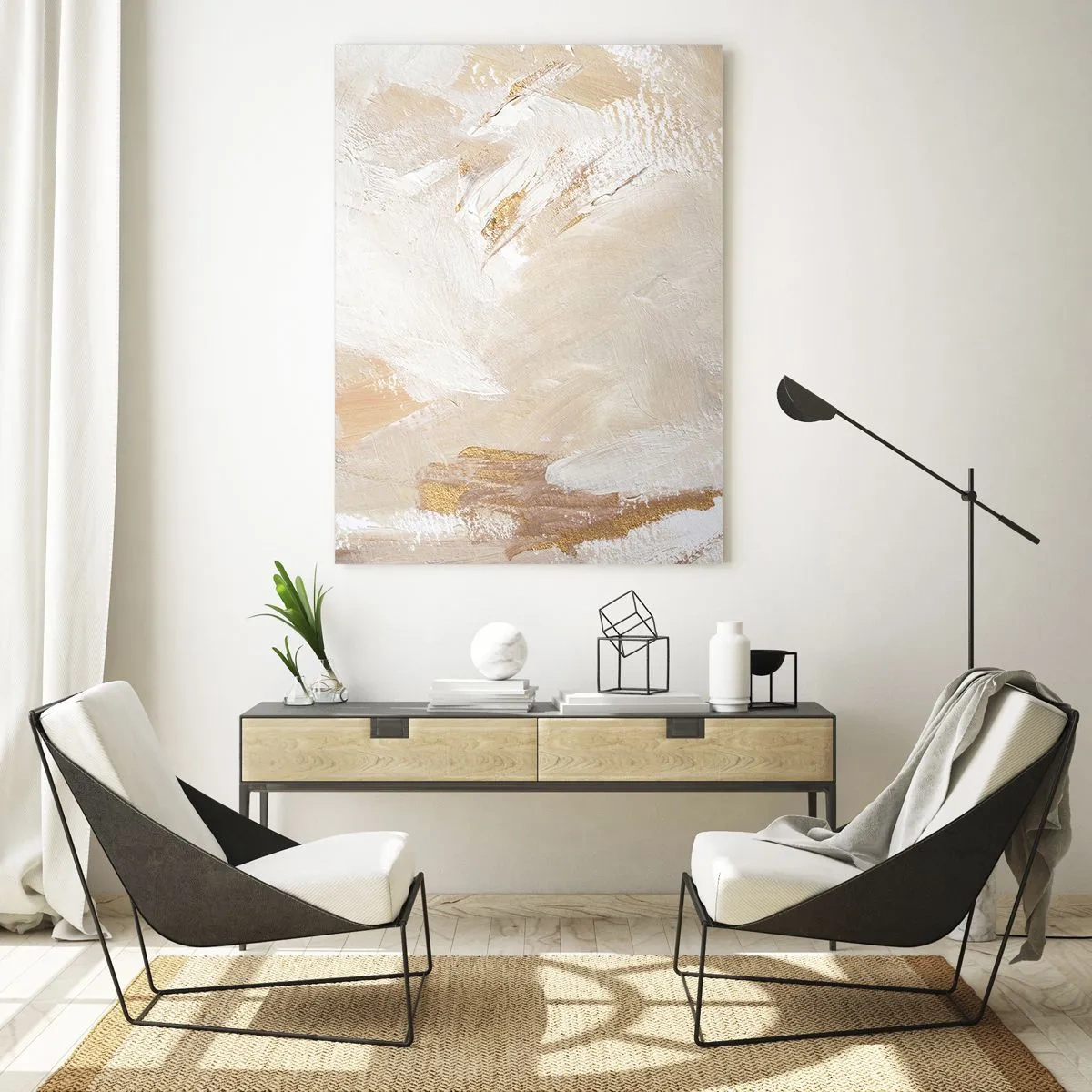 Üveg kép - Pasztell kompozíció - 50x70 cm