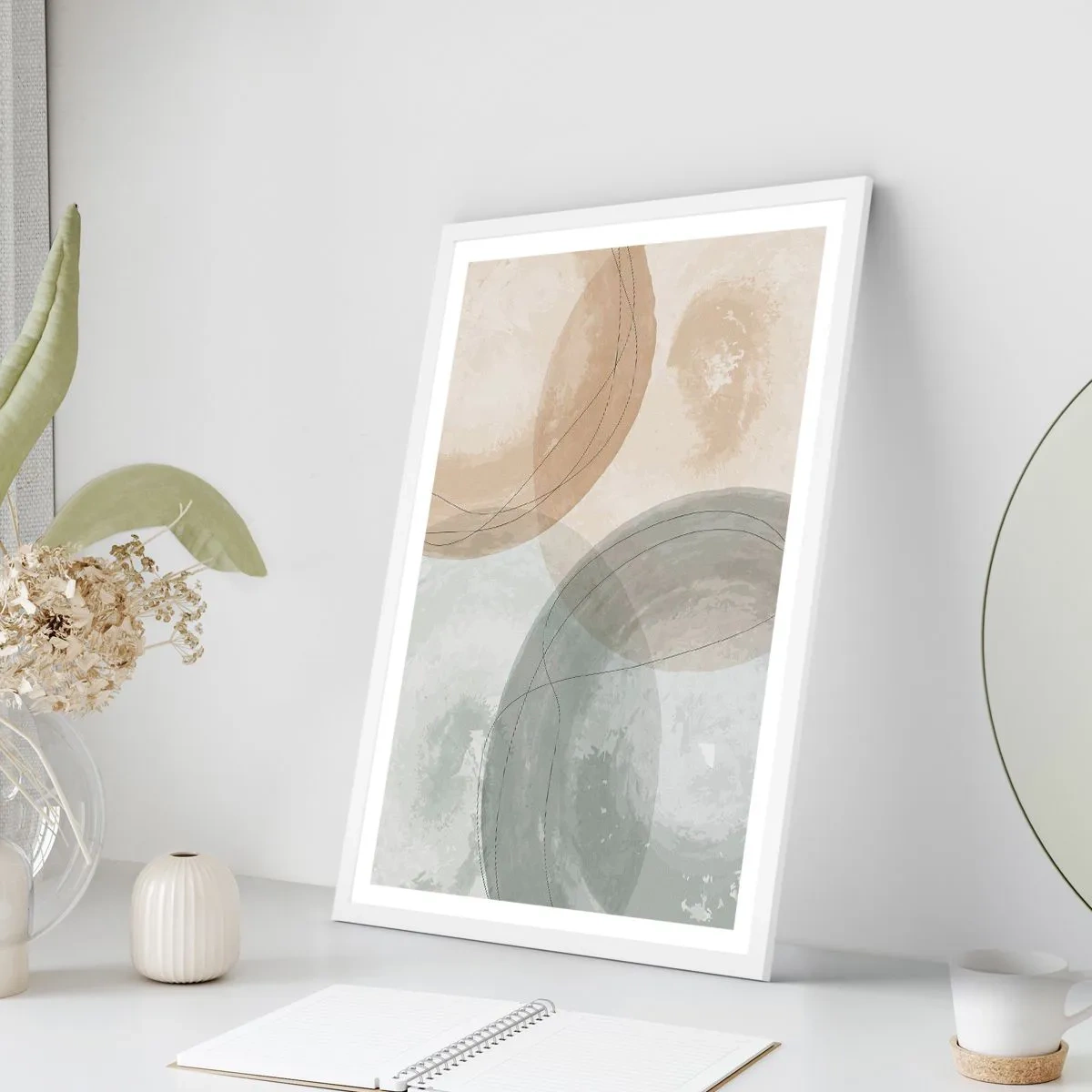 Poszter fekete keretben - világok behatolása - 30x40 cm