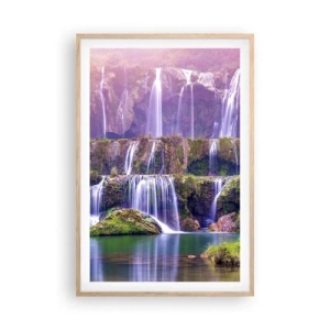 Poszter világos tölgy keretben - Lépcső a menybe - 61x91 cm