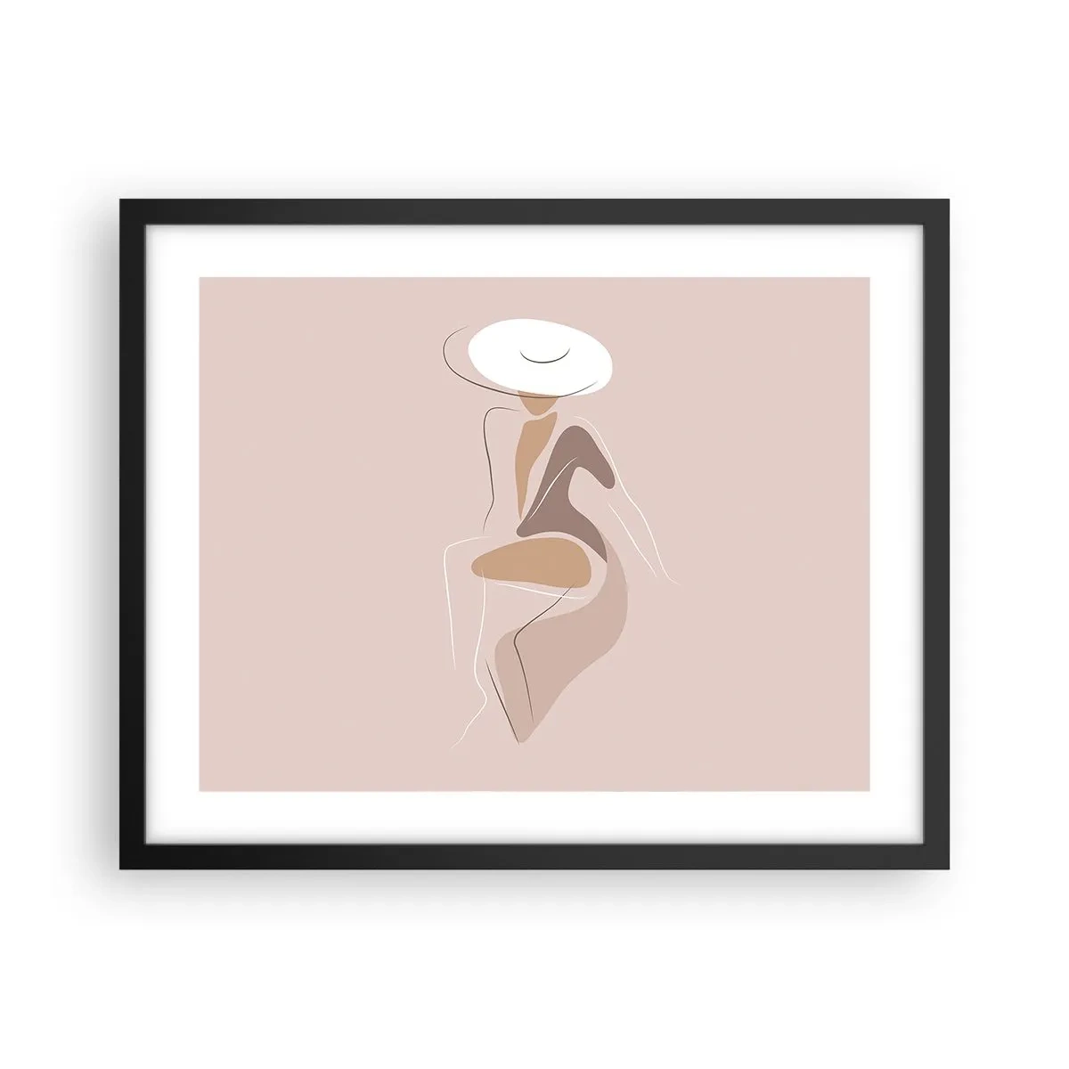Poszter fehér keretben - Egy hölgynek lenni - 50x40 cm