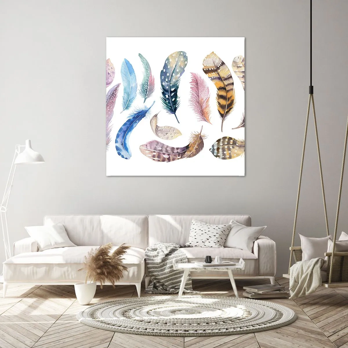 Vászonkép - Könnyű, tarka és sokszínű - 50x50 cm