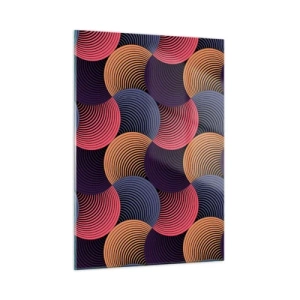 Üveg kép - Körkörös ritmusban - 50x70 cm