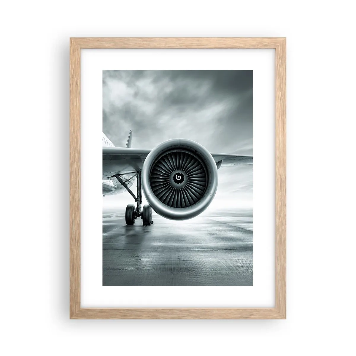 Poszter világos tölgy keretben - Van erő! - 30x40 cm