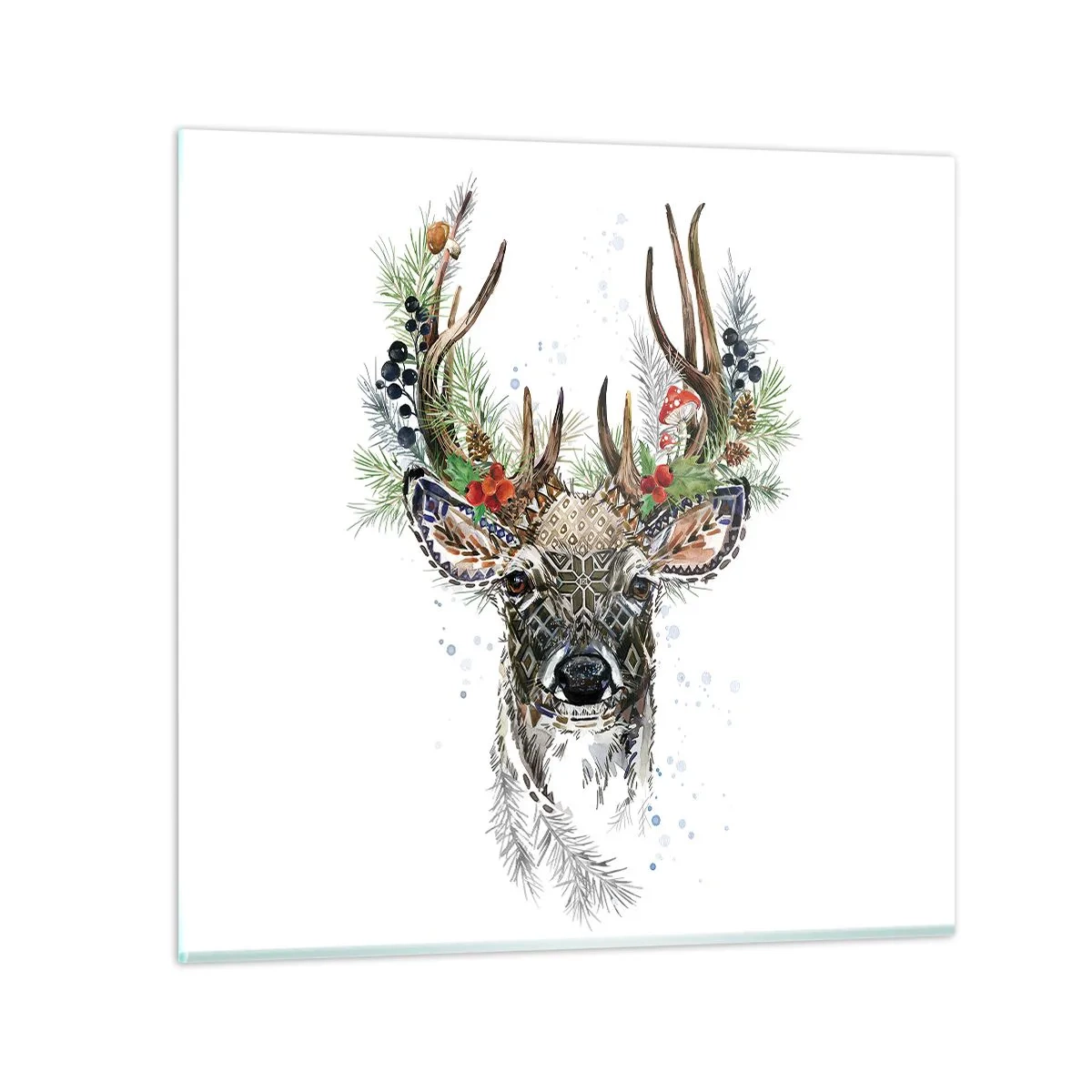 Üveg kép - Ünnepi köntösben - 30x30 cm