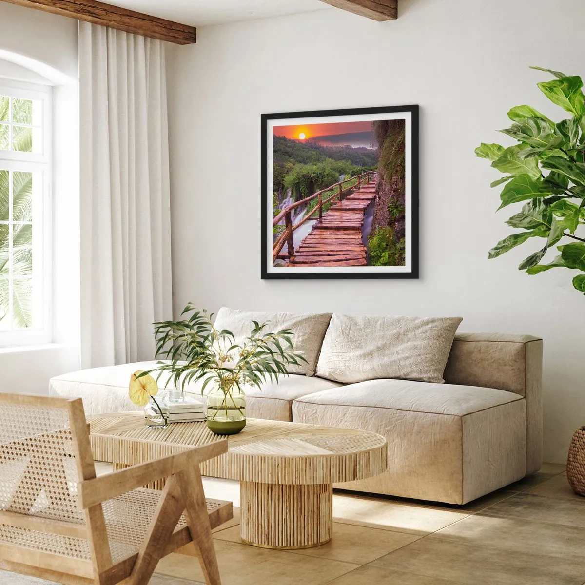 Poszter fehér keretben - Hihetetlen szépség - 50x50 cm