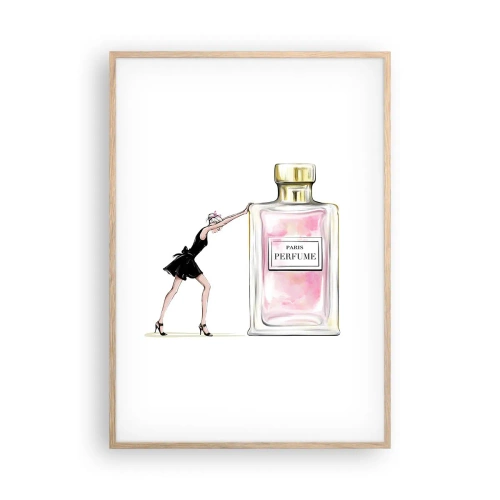 Poszter világos tölgy keretben - A nőiesség lényege - 70x100 cm