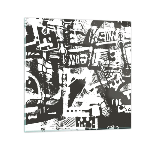 Üveg kép - Rend vagy káosz? - 50x50 cm