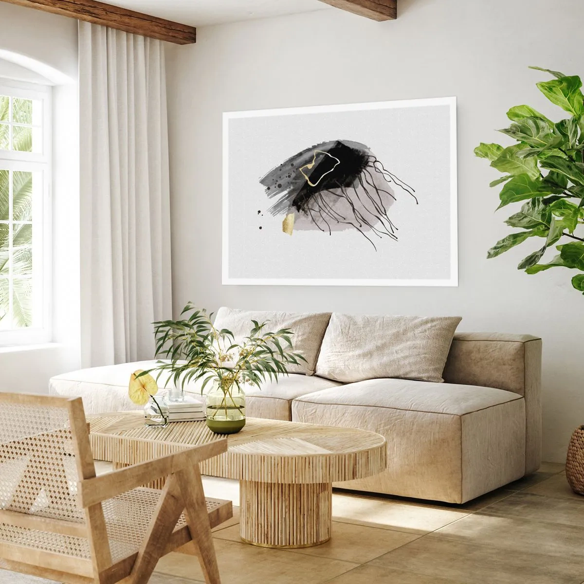 Poszter - Feketében és aranyban - 100x70 cm