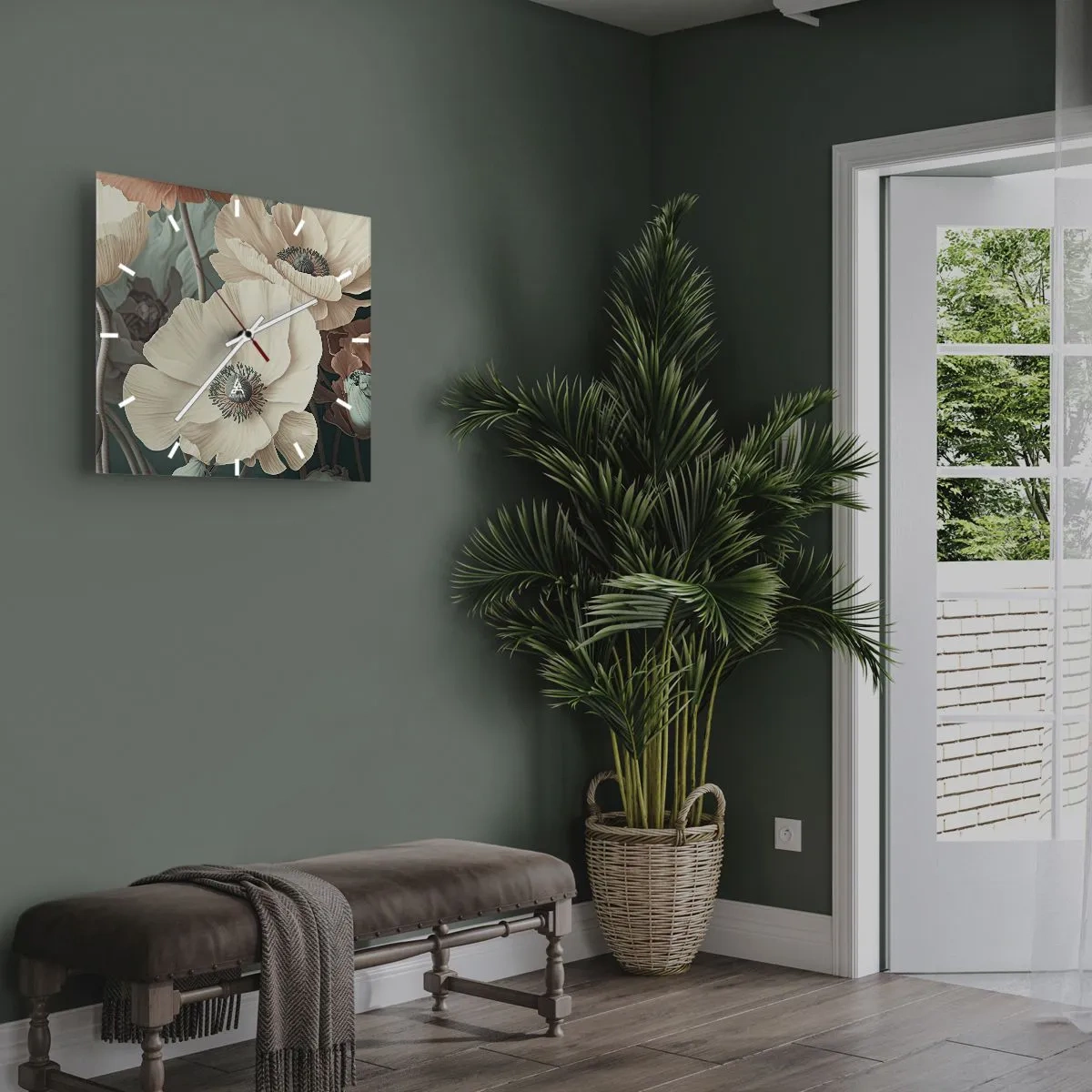 Falióra, Óra - Pipacsok suttogása - 40x40 cm