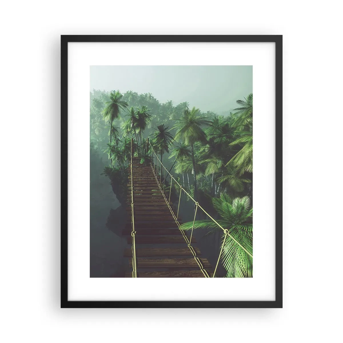 Poszter fehér keretben - A zöldellő hullámok felett - 40x50 cm