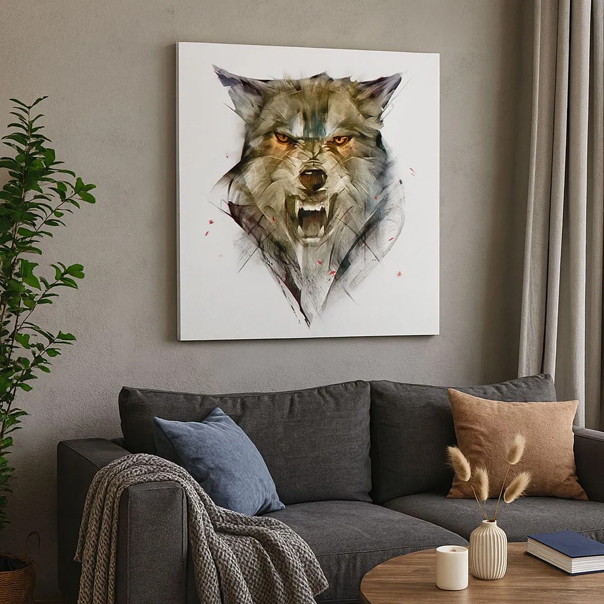 Vászonkép - Egy lépést sem! - 30x30 cm