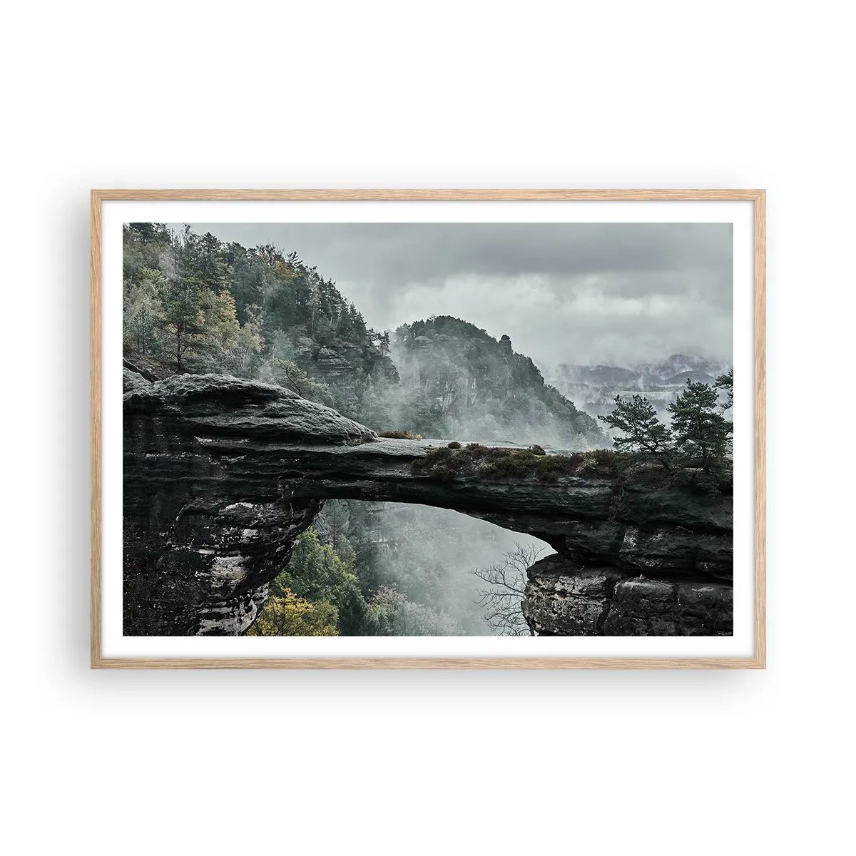 Poszter világos tölgy keretben - A kaland hamarosan kezdődik - 100x70 cm