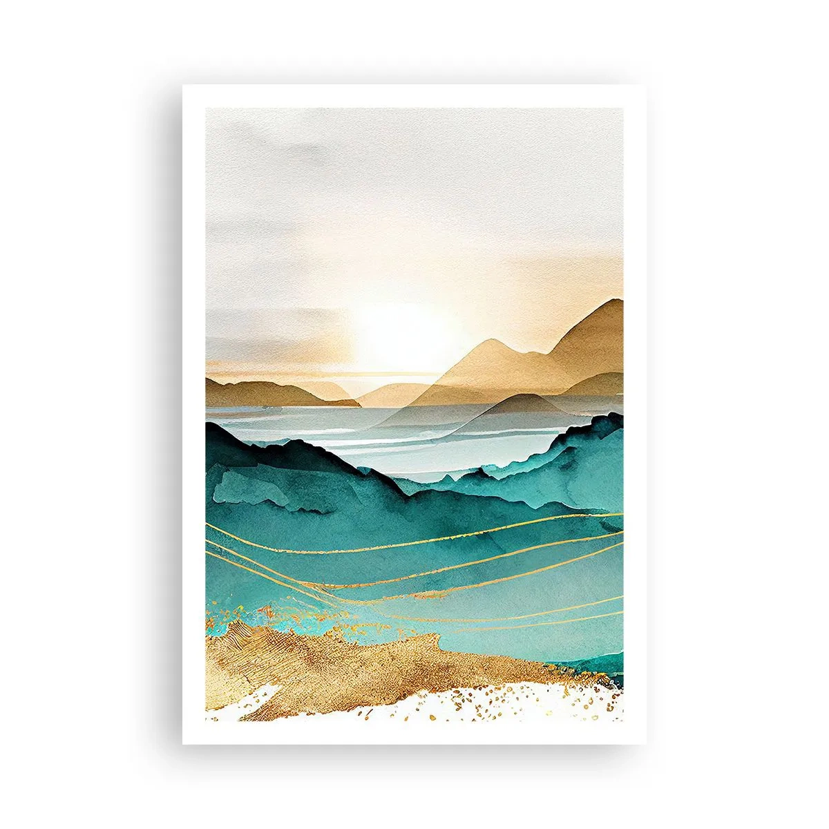 Poszter - Az absztrakció határán - tájkép - 70x100 cm