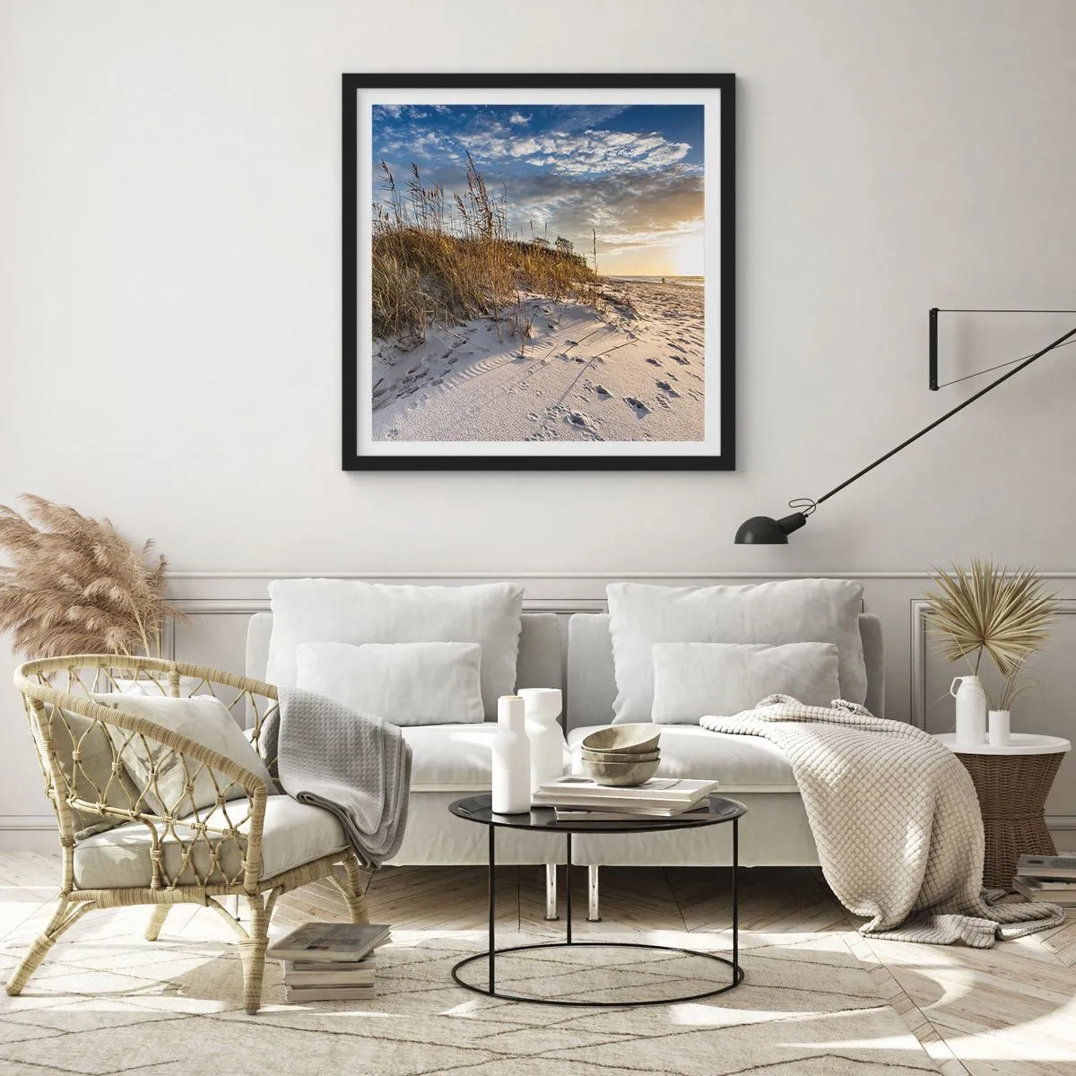 Poszter fehér keretben - Meghívás egy sétára - 60x60 cm