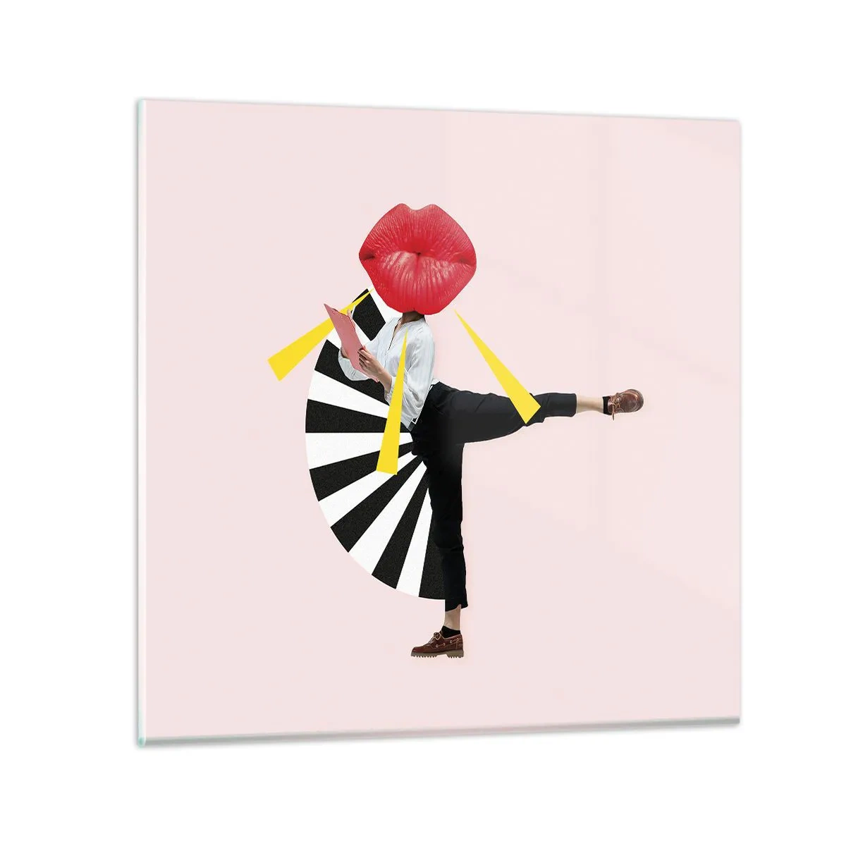 Üveg kép - Szürreális pop art - 30x30 cm