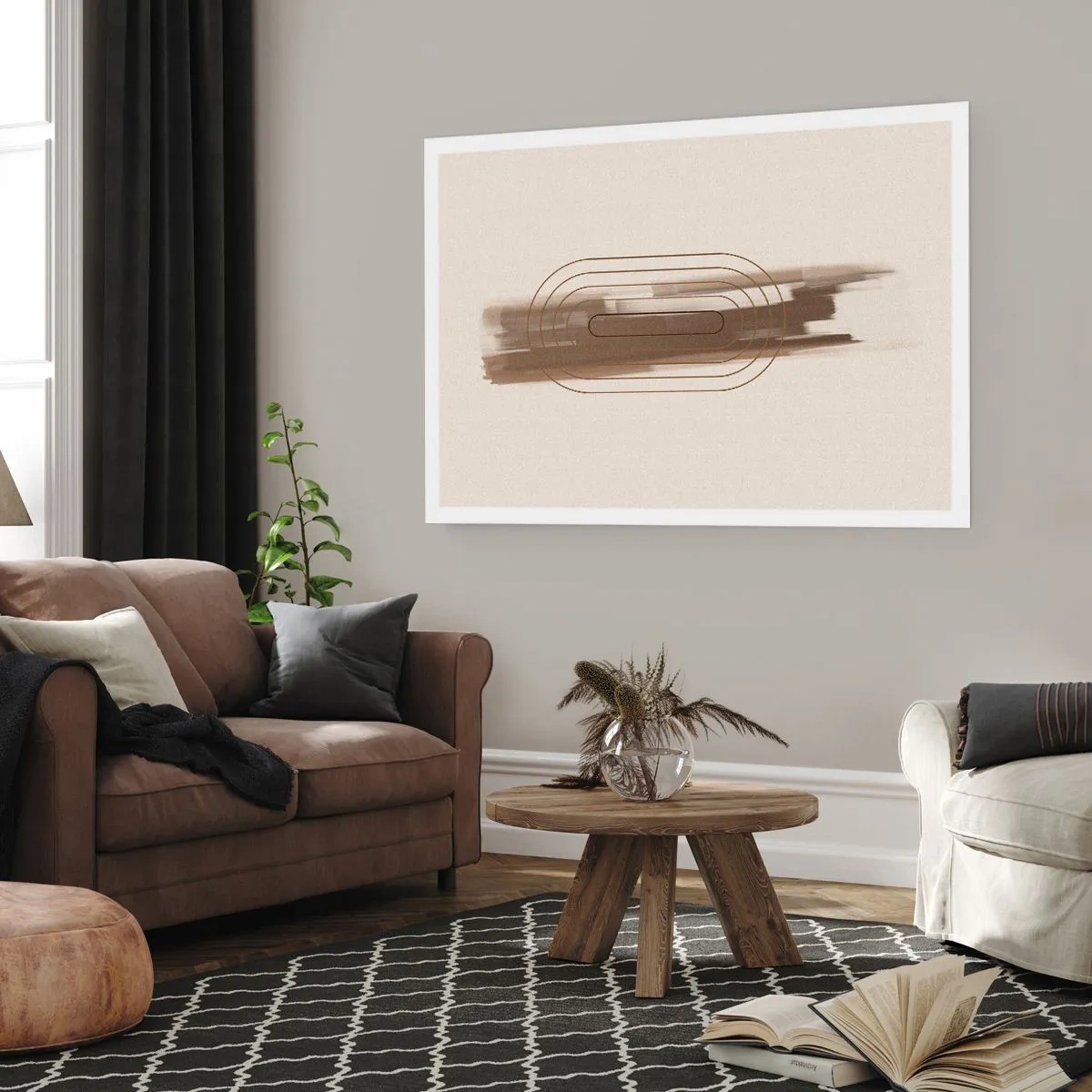 Poszter - Szürke fuvallat - 70x50 cm