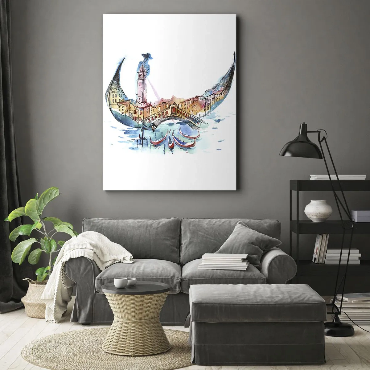 Vászonkép - A városon keresztül hajózunk - 50x70 cm