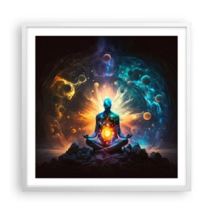 Poszter fekete keretben - Kozmikus nyugalom - 60x60 cm