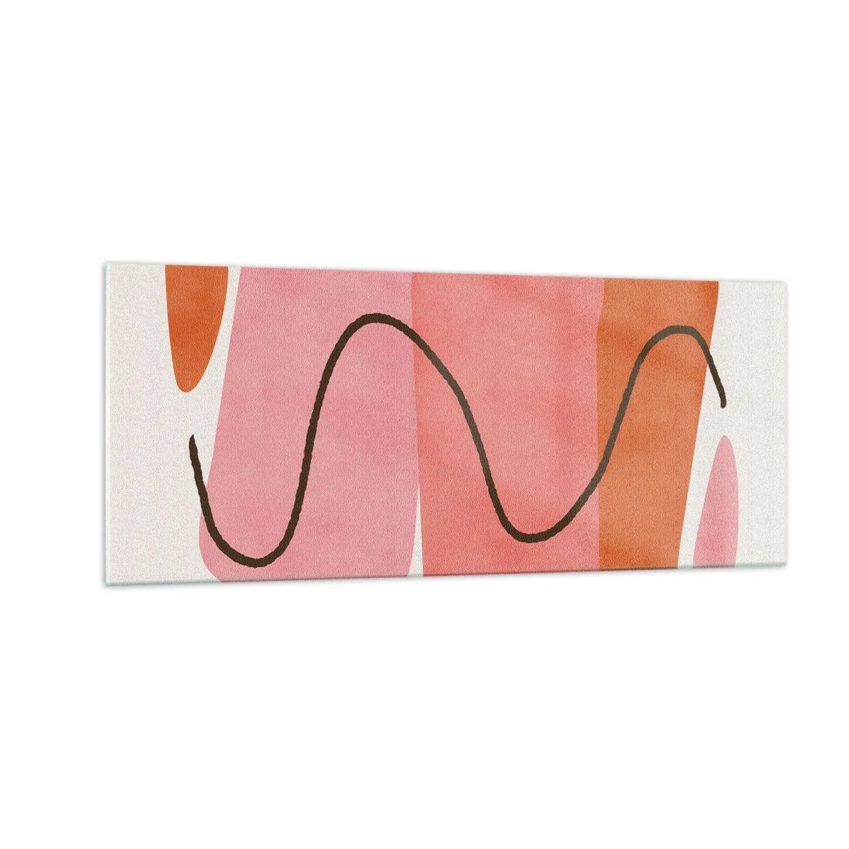 Üveg kép - Formák szelíd mozgása - 100x40 cm