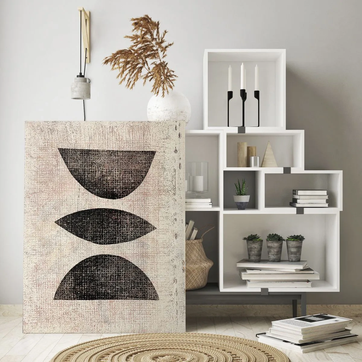 Üveg kép - Etnikai absztrakció - 70x100 cm