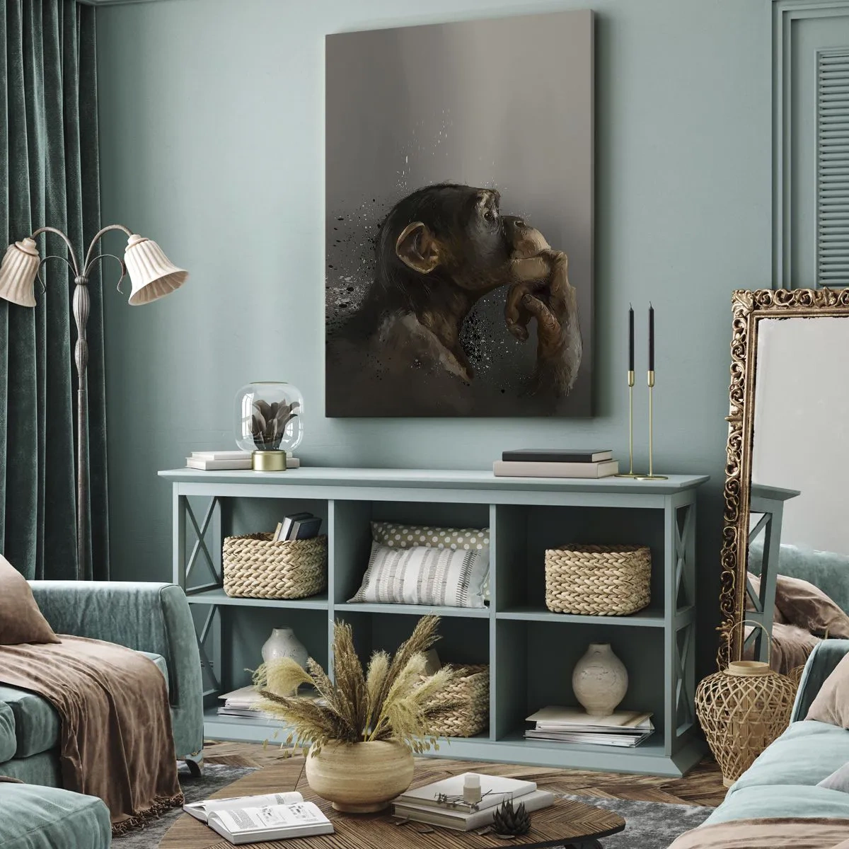 Vászonkép - Biztosan gondolkodó - 45x80 cm