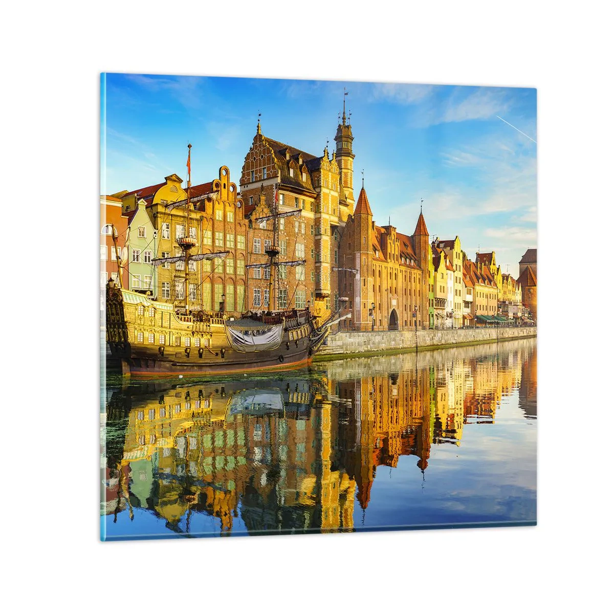 Üveg kép - A múlt tükörképe - 50x50 cm