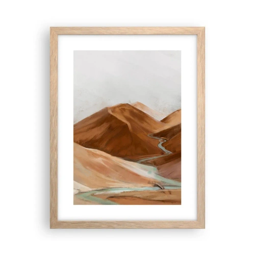 Poszter világos tölgy keretben - A forráshoz - 30x40 cm