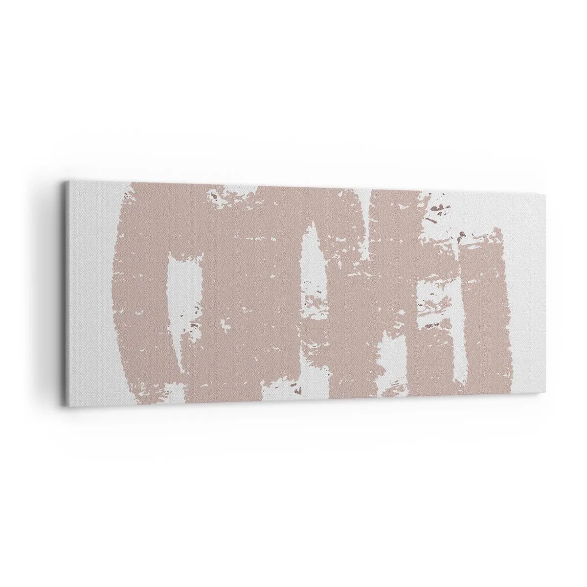 Vászonkép - Absztrakció lágy rózsaszínben - 100x40 cm