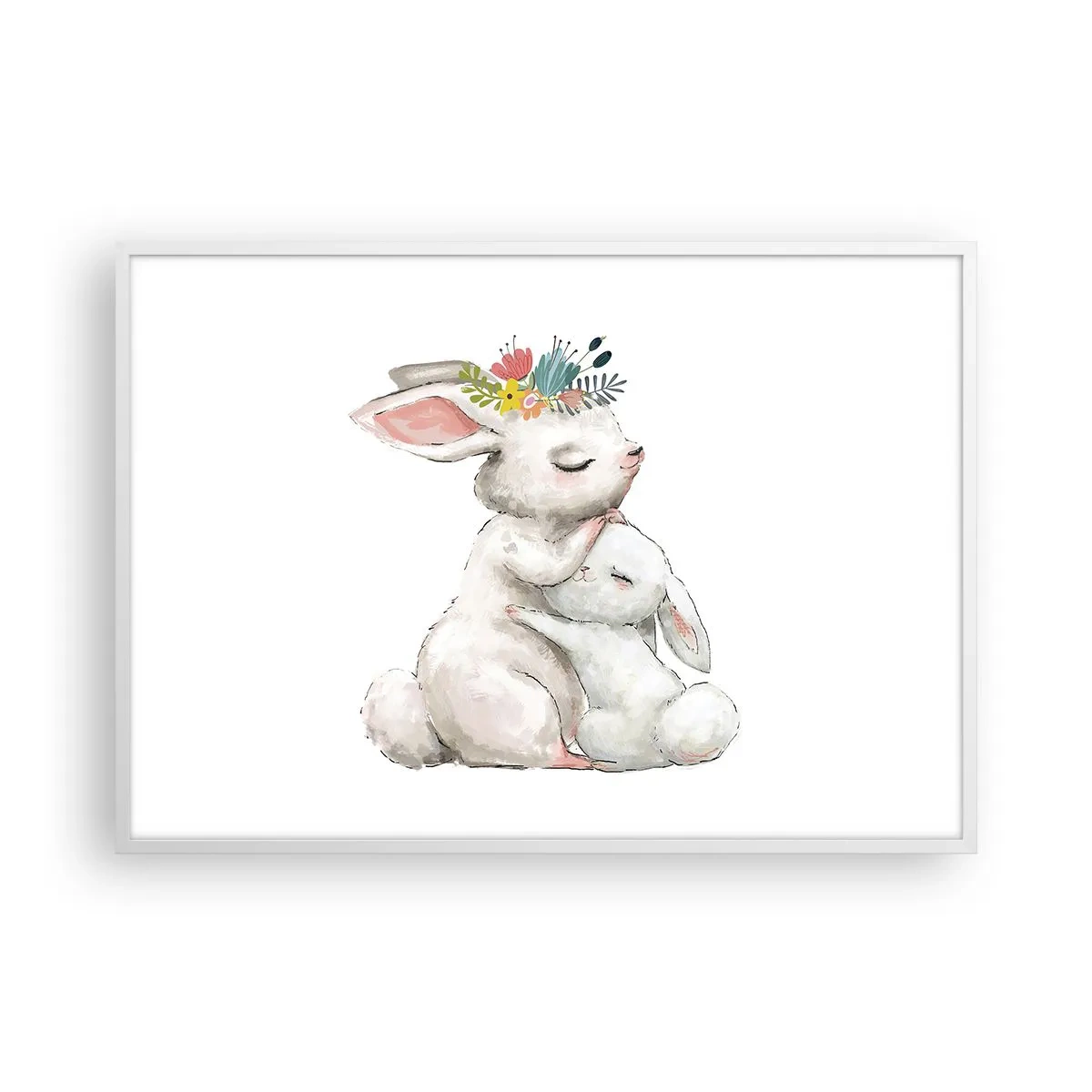 Poszter fekete keretben - Nincs olyan, mint anyánál - 100x70 cm