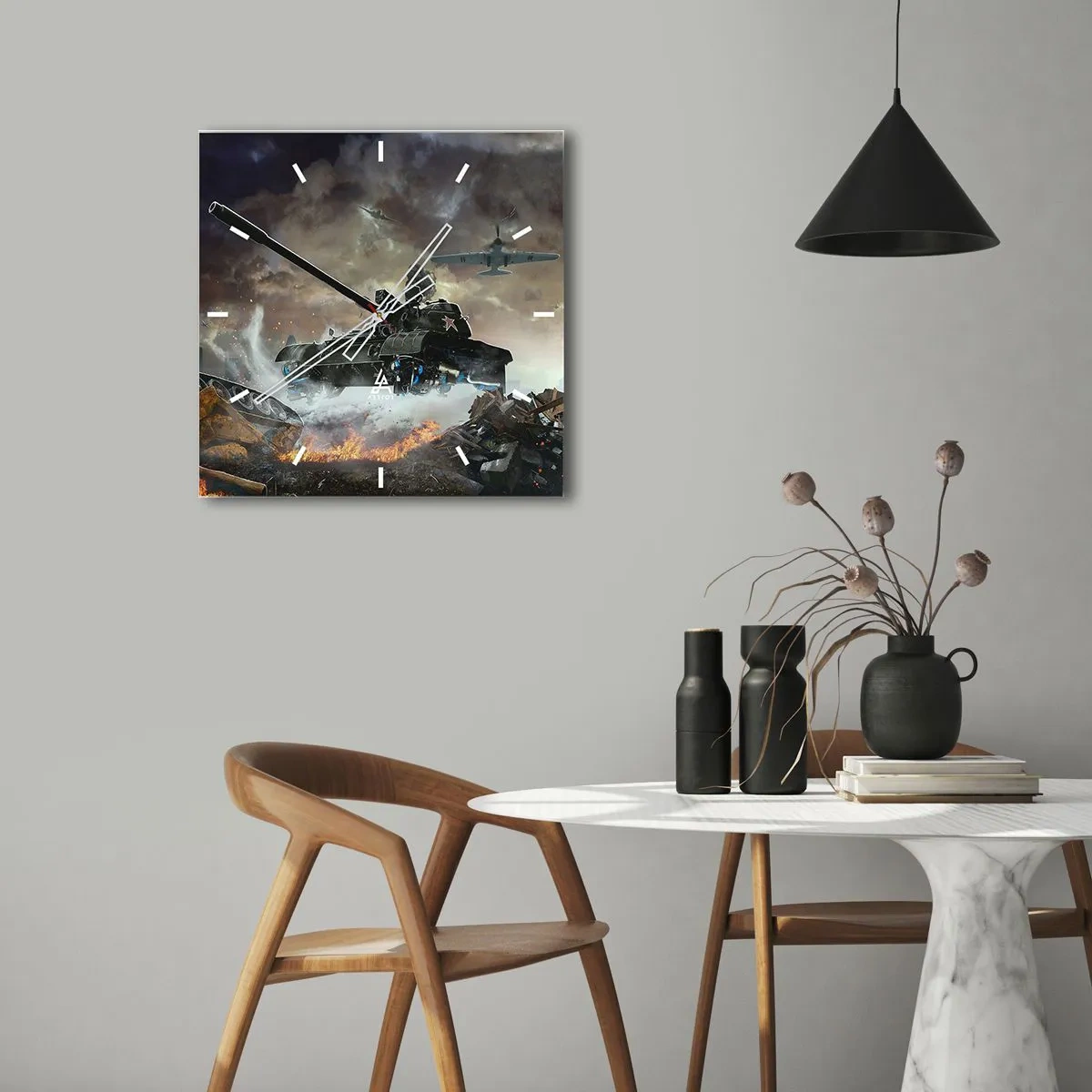 Falióra, Óra - A csata szörnyű és gyönyörű - 30x30 cm