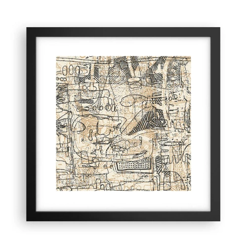 Poszter fehér keretben - Dekódolásra vár - 30x30 cm