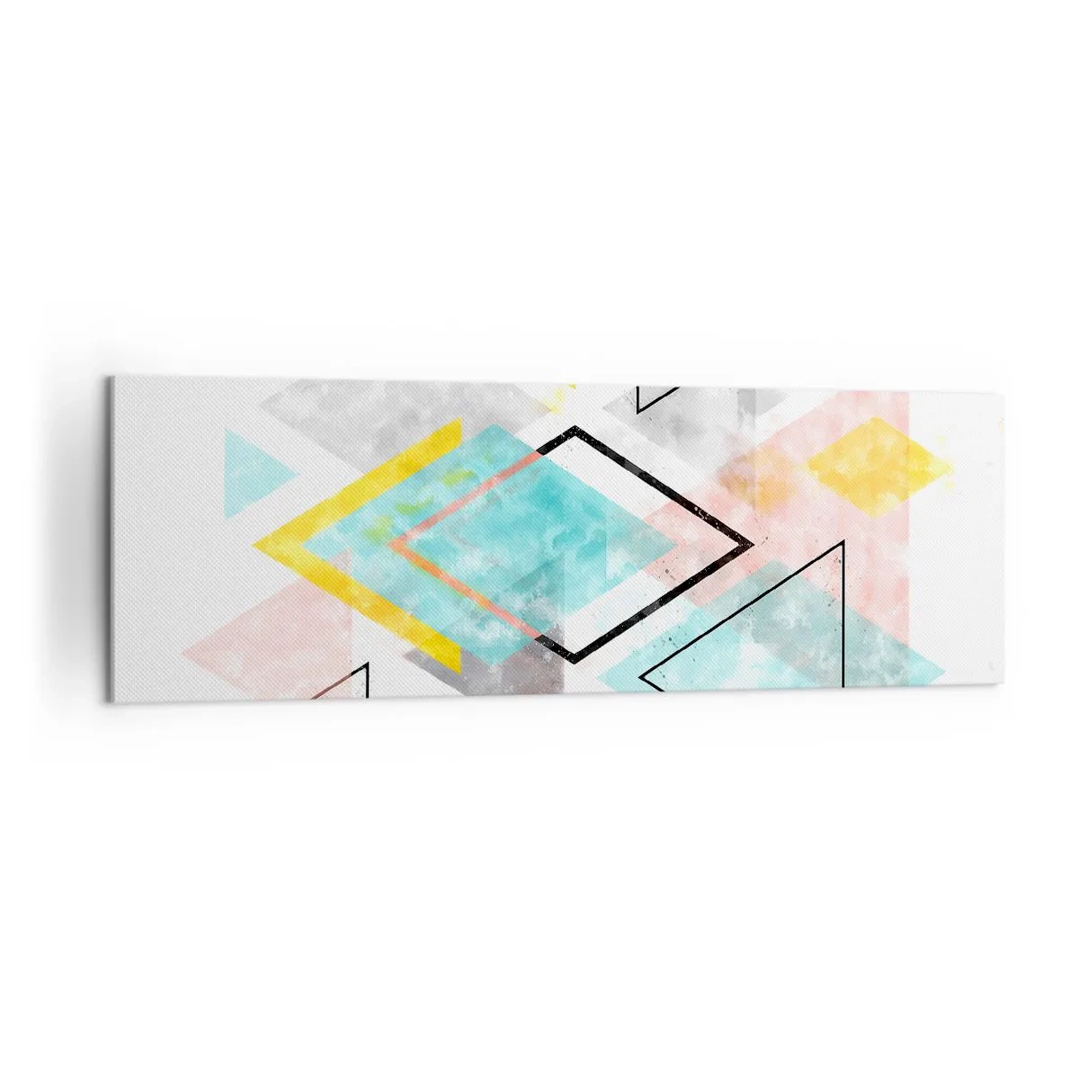Vászonkép - Geometriai játék - 160x50 cm