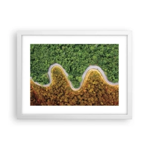 Poszter fekete keretben - Határok és áttörések - 40x30 cm