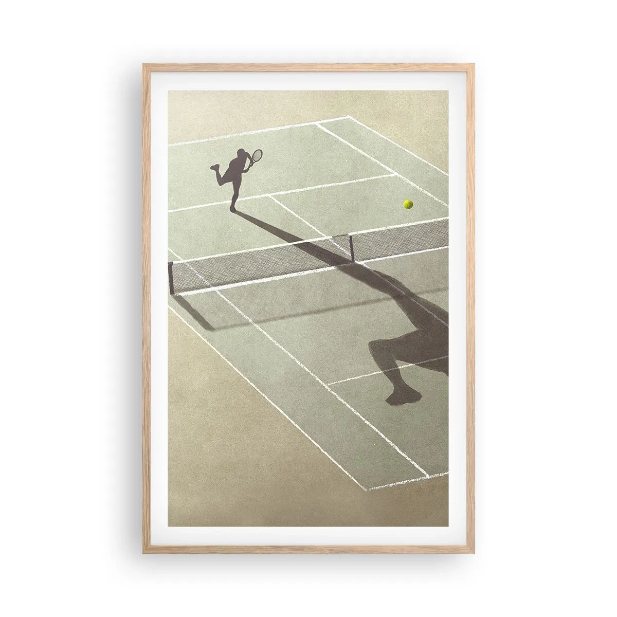 Poszter világos tölgy keretben - Önmagumk legyőzése - 61x91 cm
