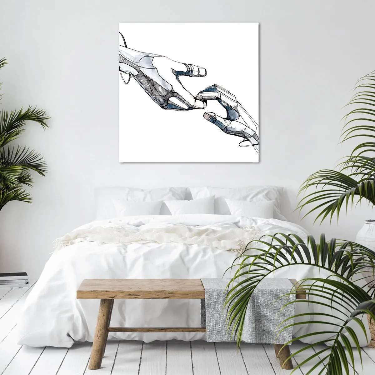 Vászonkép - Szép gesztus - 70x70 cm