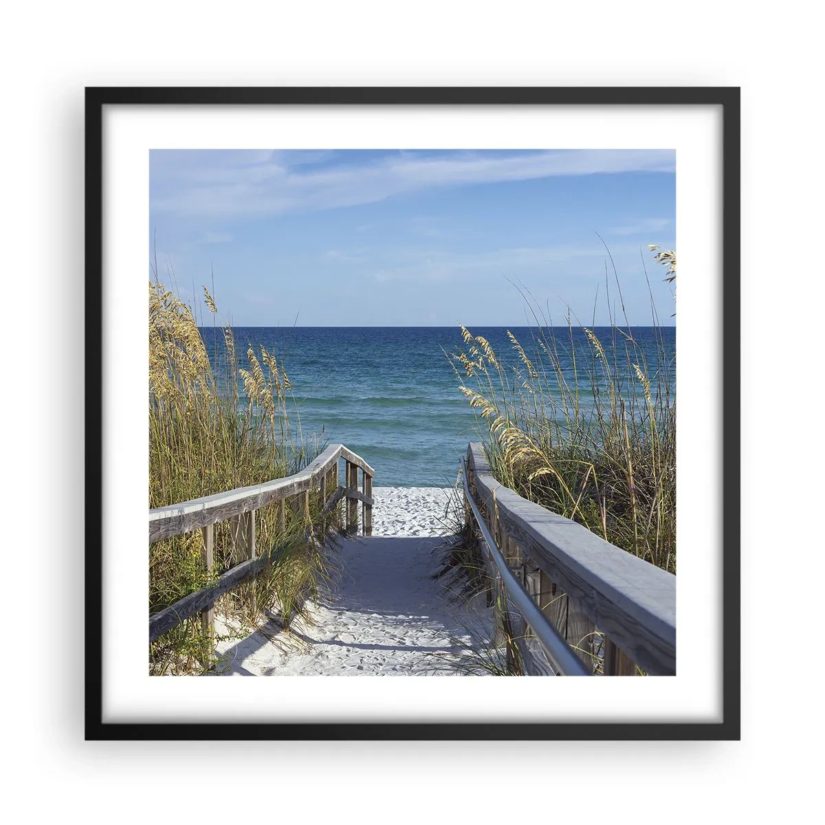 Poszter fehér keretben - Napsütésben, szélben - 50x50 cm