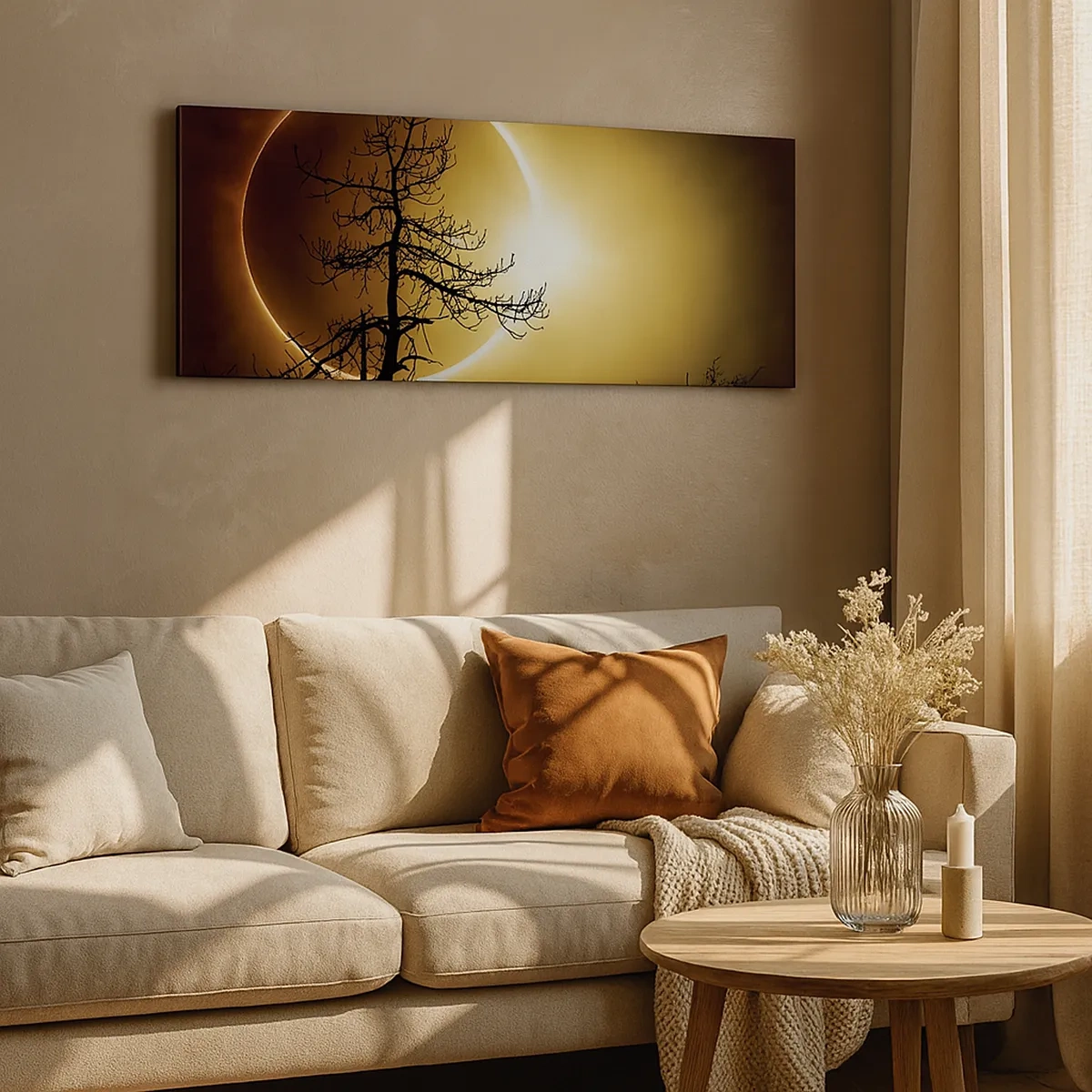 Vászonkép - Teljes napfogyatkozás - 30x30 cm