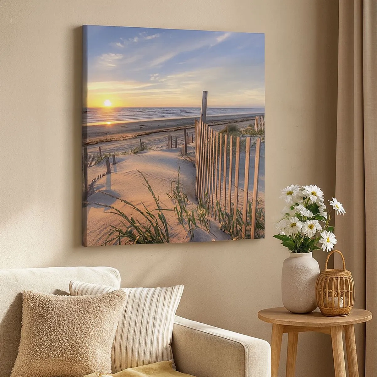 Vászonkép - A szél ragyogása és árnyéka - 30x30 cm