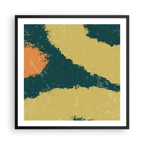 Poszter fehér keretben - Absztrakció - lassú mozgás - 60x60 cm