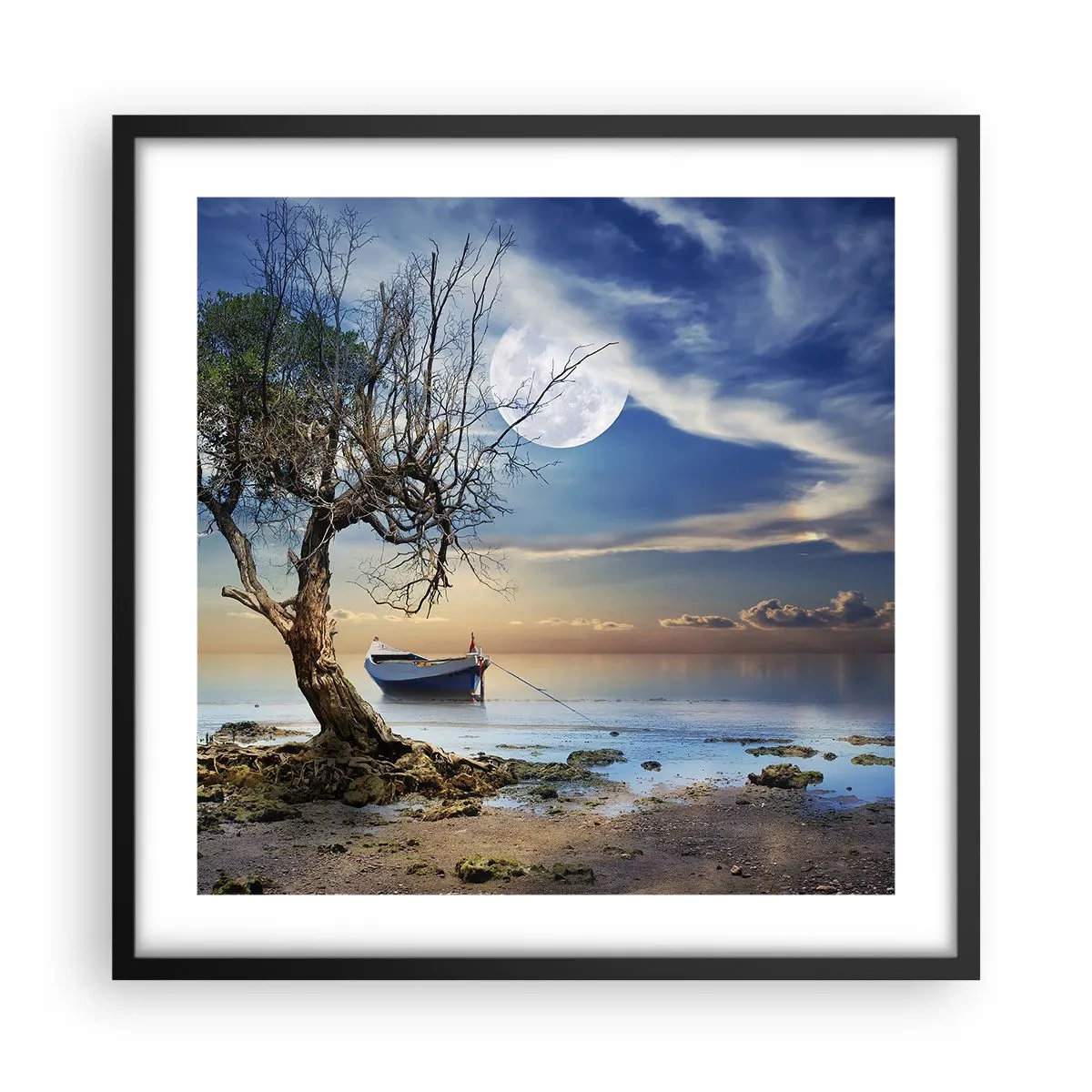 Poszter fehér keretben - Ez a vég vagy a kezdet? - 50x50 cm