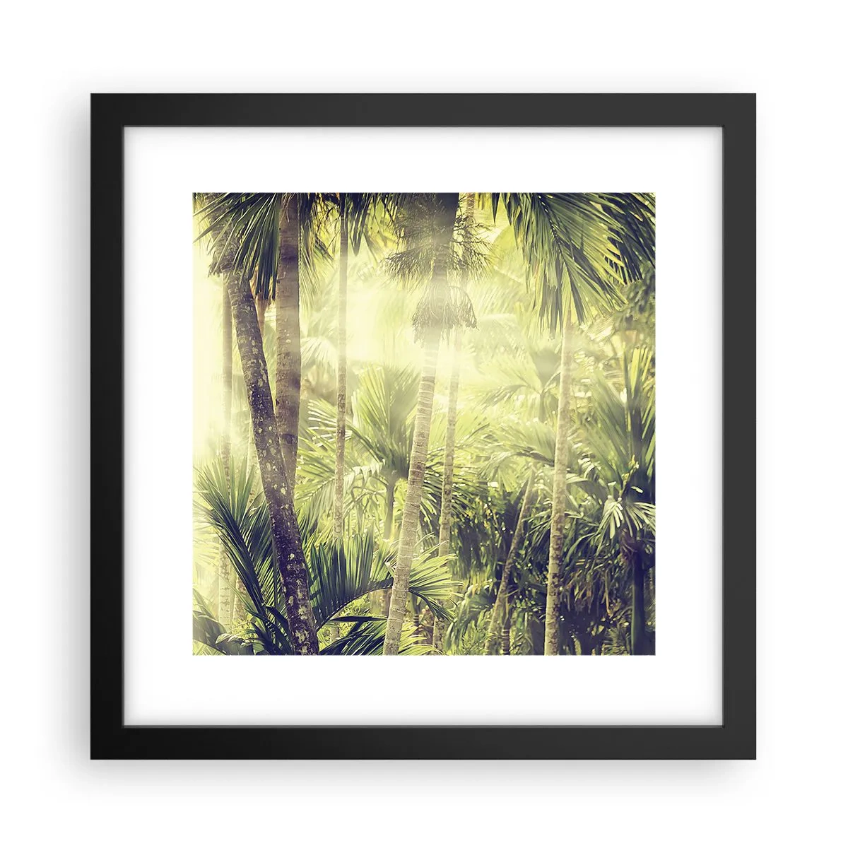 Poszter fehér keretben - Zöld forróságban - 30x30 cm