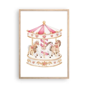 Poszter világos tölgy keretben - A gyermekkor édes világa - 50x70 cm