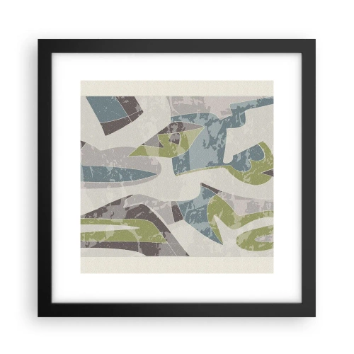 Poszter fehér keretben - Kompozíció üveg mögött - 30x30 cm