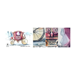 Fotótapéta Minta Premium Sand - Esküvőre vagy bálba? - Gyerekeknek, Szállítás, Utazás - 100x30 cm