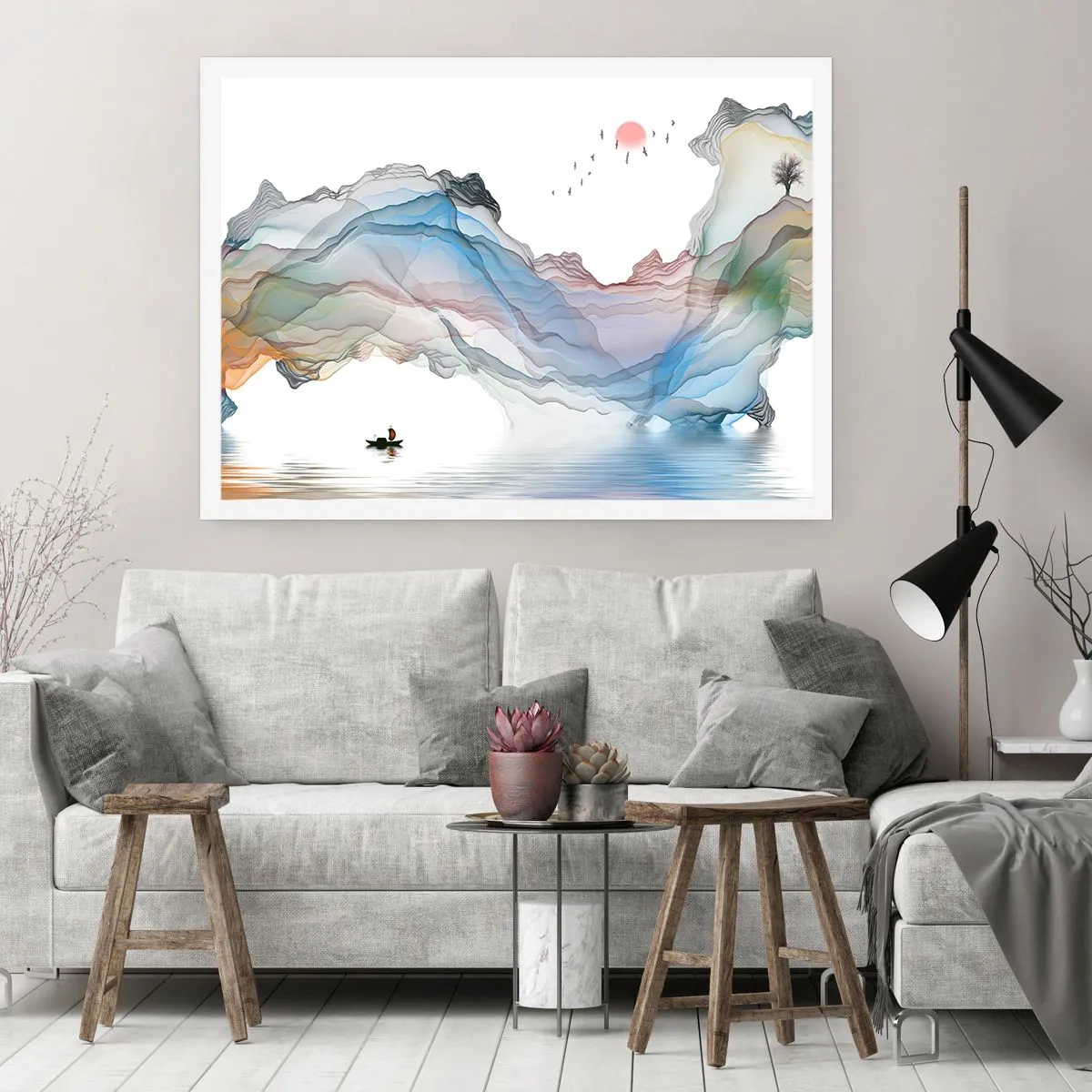 Poszter - A kristály hegyek felé - 50x40 cm
