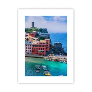 Poszter - Varázslatos mediterrán város - 30x40 cm
