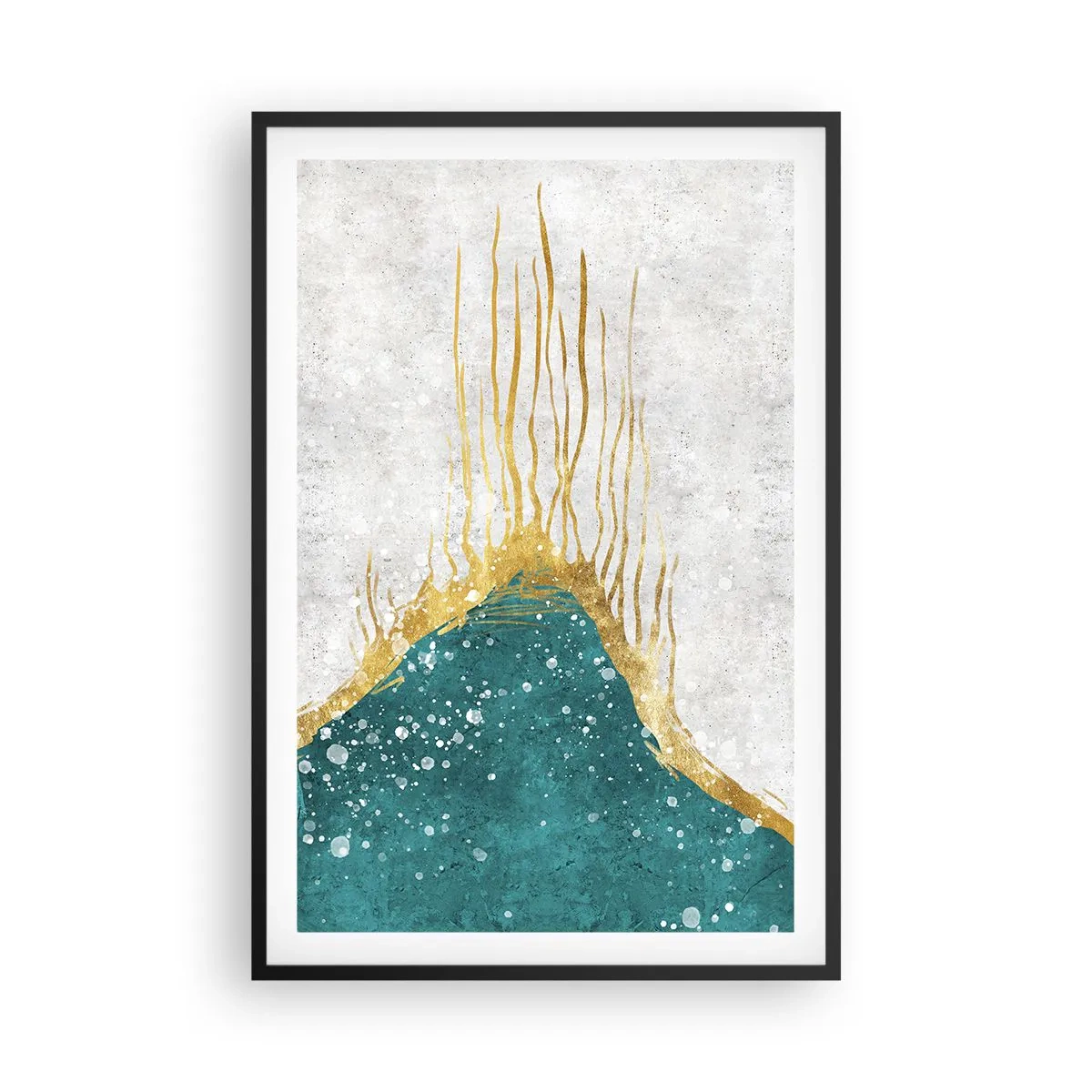 Poszter fehér keretben - Aranyló dagály - 61x91 cm