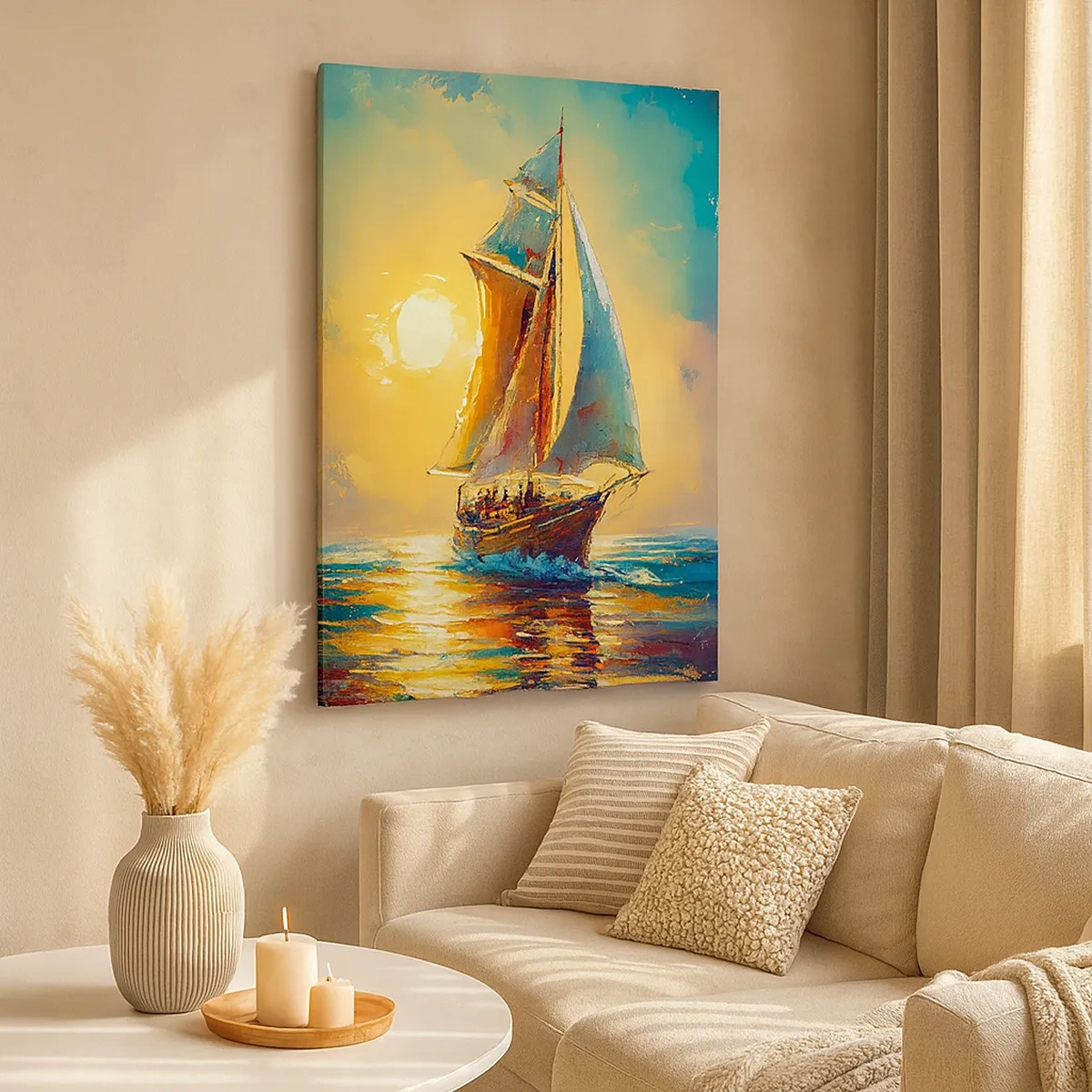 Vászonkép - Teli vitorlák alatt - 50x70 cm