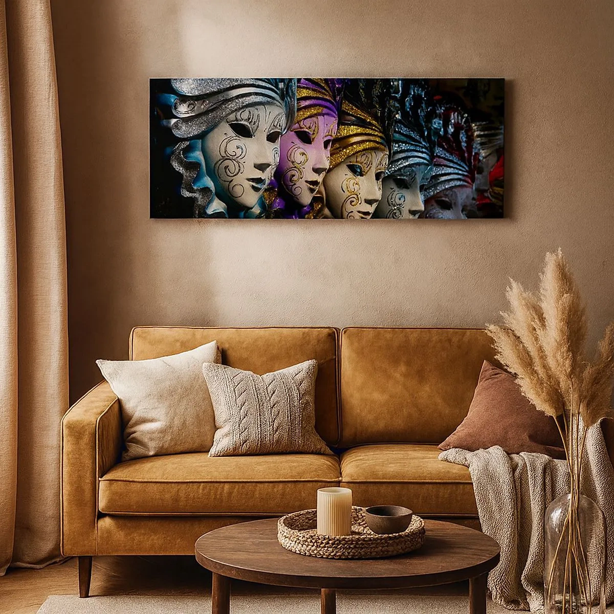 Vászonkép - Rejtély aranyban és ezüstben - 100x40 cm