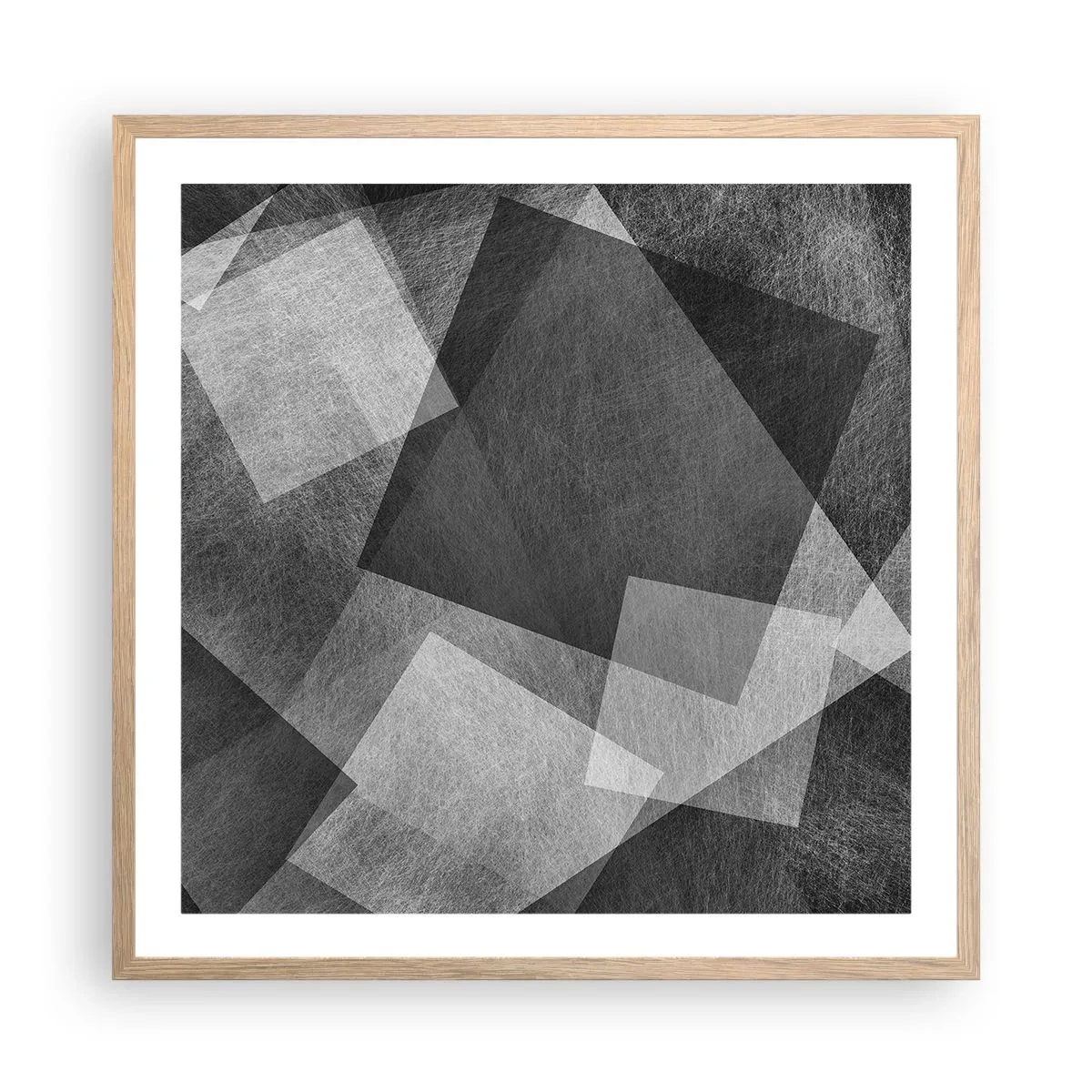 Poszter világos tölgy keretben - A tartósság és a rend örök szimbóluma - 60x60 cm